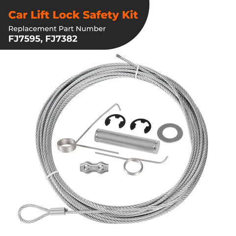 Lift Lock Safety System Kit With Release Cables And Latch Springs Includes Two FJ7595 Cables With Clamps And Two FJ7382 Springs