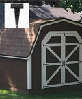 Heavy Duty Black T Shaped Hinges 50 Pack Rock Solid Iron Hardware For Wooden Barn Door Fence Gate And Window Replacement With Smooth Swinging Movement And Rugged Design Built Tough on a barn door.