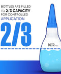 Cyanoacrylate Glue Kit With Activator And Accelerator Spray bottle filled to 2/3 capacity for controlled application.