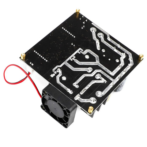 Bottom view of Beefed-Up 900W DC Boost Converter From 8-60V To 10-120V With 15A Output Step Up Regulator showing circuit traces
