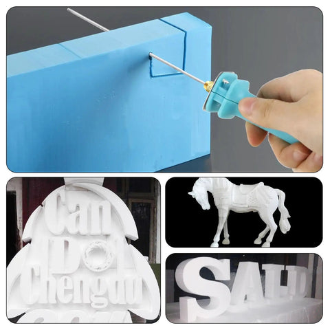 30W Foam Cutter Pen Kit With 15cm Hot Wire Power Adapter Electric Cutting Tool For Styrofoam Foam Carving And Model Making Art Projects 300C Max