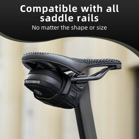 Compact Under Seat Bike Saddle Bag For Road Bikes Ultra Lightweight With Multi Pocket Storage 0.35L Capacity Ideal For City Commutes
