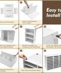 Step-by-step assembly of 27 Slot Literature Organizer For Classroom Open Front Mailboxes Wooden Mail Organizer Countertop Sorter