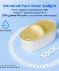 PF01A-P Upgrade Replacement Filters For Pitcher And Dispenser No Brainer NSF 53 42 372 Certified, yellow lid, 100 Gallons