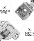 1 Inch Self Closing Cabinet Hinges For Full Overlay Concealed Soft Close Damping With Silent Hydraulic Mechanism