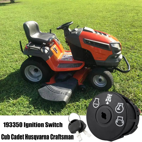 Lawn Mower Ignition Switch 4 Position With 7 Terminals For Craftsman 532193350 Husqvarna YTH Replacement Part with keys