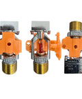 Heavy Duty Horizontal Sidewall Fire Sprinkler Head Half Inch NPT 155 Degree Standard Response FM Approved UL Listed 6 Pack Chrome Finish showing detailed angle.