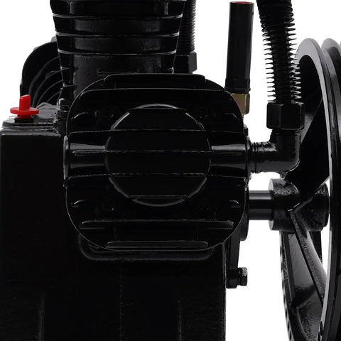 Heavy Duty 4 HP Electric Air Compressor Pump Head, 115 PSI, 3-Cylinder Cast Iron Design With Integrated Air Filter And Mufflers. High Performance Portable Air Tool For Industrial Machinery, Electronics Projects, And Various Equipment Applications, Built