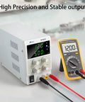 Variable DC Power Supply 60V 5A Bench Lab Power Supply With 3 Digit LED Display For Battery Charging, Electroplating