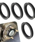 Heavy Duty Hub Centric Rings 2.87 Inch OD 2.36 Inch ID Wheel Centering Reducer Sealing Adapters For Small Passenger Cars Black set of four.