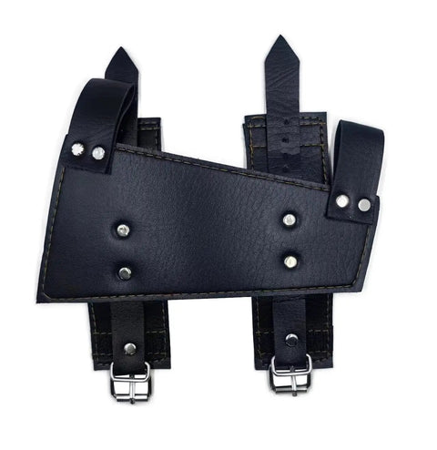 Medieval Katana Samurai Sword Frog Leather Scabbard Belt Holster For Cosplay And Role Play Gear, adjustable PU leather sheath