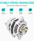 Beefy 80 Amp Alternator For Fit 1.5L 2007 2008 With 5 Groove Pulley CW Rotation IR IF Design Replaces A005TB1391
