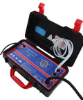 Powerful High Temperature Steam Cleaner With High Pressure Jet 1700W 110V US Plug 4Ft hose in red and black case, open lid