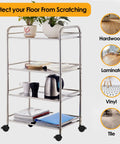 Heavy Duty 2 Inch Stem Casters That Roll Slick As Butter For Living Room Furniture And Mobile Workstations featuring a metal shelving unit on wheels.