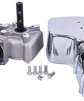 60 To 1 Gear Ratio Dump Truck Roll Tarp Motor 12V 600W Sealed Worm Gear With Chrome Cover Three Fourth Inch Output Shaft 76 RPM Five Hole Universal Mounting Pattern Plug And Play Ready For Easy Replacements