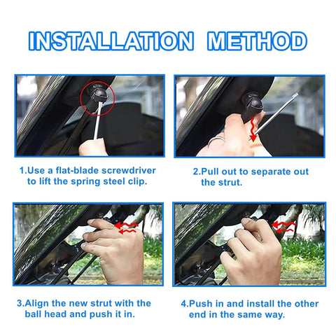 Subaru Forester Tailgate Lift Supports Set Left and Right for 2014 2015 2016 2017 2018 2.0L and 2.5L Models Heavy Duty Direct Fit OEM Installation