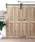 72 Inch Bi Fold Sliding Barn Door Hardware Kit For Four Doors Fit 68 Inch Opening Squeak Free Smooth And Quiet Operation