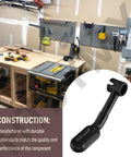 Built Tough Table Saw Rail Lock Lever Replacement Replaces Part Number 5140032-23 on workbench with tools and table saw.