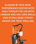 Heavy Duty 1280W Magnetic Base Drill With Side Mounted Hand Feeds Knocking Clean Holes Through Steel And Heavy Metal Built Tough Like A Real Shop Workhorse Ready To Hustle All Day Long. Close-up of motor and handle.