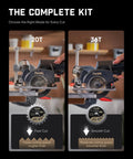 Compact Mini Cordless Circular Saw With A 3 3/8 Inch Blade And Brushless Motor showing 20T and 36T blades for different cutting options.