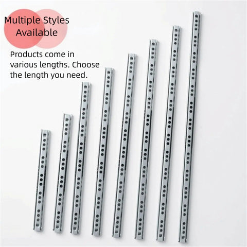 Two Way Smooth Glide Drawer Slides 17mm Wide 8 To 17 Inch Length 2 Pack Bearing Hardware for various applications