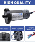 DC Drive Motor With Flywheel Replacement For Treadmills 3.0 Hp 130 VDC 2238 Watts Beefy Pro Grade Motor