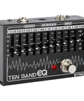10 Band EQ Pedal for Electric Guitar and Bass With 31.25 Hz to 16 KHz Range, Each Band Delivers Up to 12 dB Gain or Cut