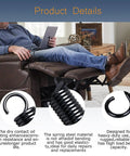 Man relaxing on recliner showcasing Four And Seven Eighths Inch Recliner Mechanism Extension Springs Two Pack Replacement Parts For Lane