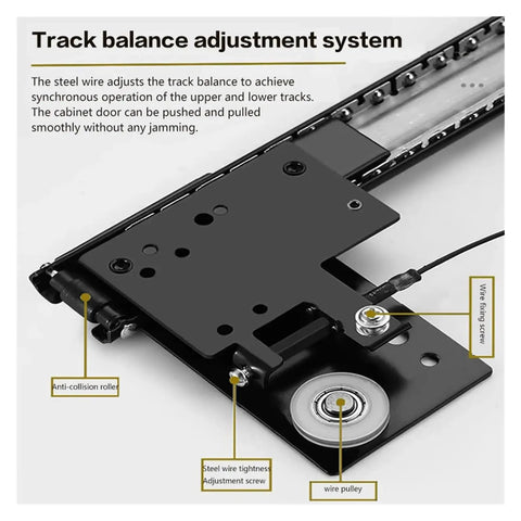 Tough As Nails Stainless Steel Self Closing Reversible Door Hinge For Wardrobes And Pocket Doors With Slick Sliding Bearings and hardware track balance system