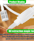 Silicone Siphon Pump And Flexible Transfer Hose Makes Quick Work Of Fluid Extraction Includes Built In Filter Clip for oil transfer.