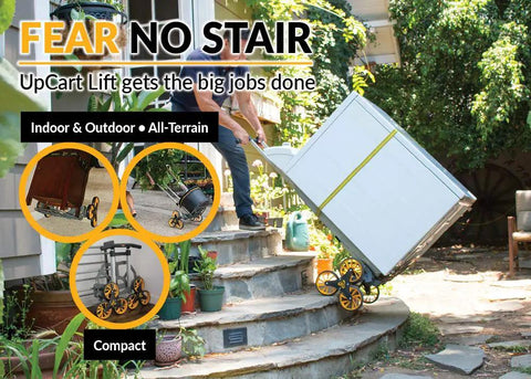 Lightweight Stair Climbing Hand Truck With Quick Fold Design 200 Pound Heavy Duty Moving Cart And Adjustable Handle Easy Glide On Steps For No Sweat Hauling Anywhere
