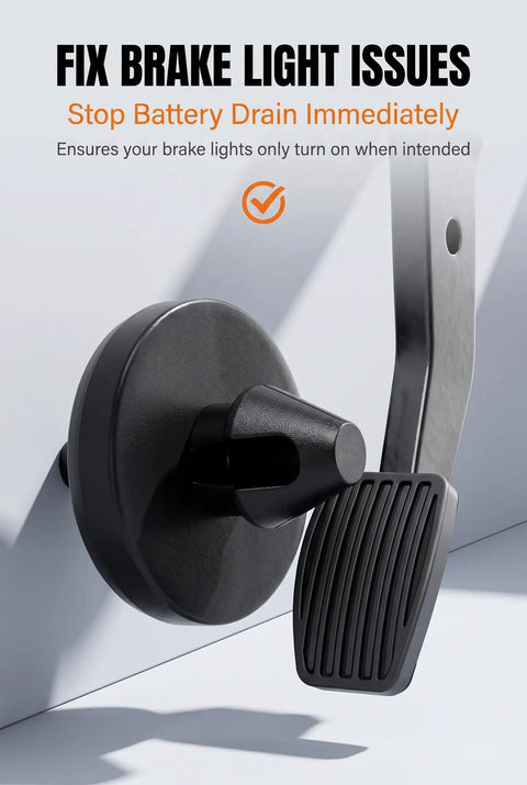 Heavy Duty 4 Pack Rubber Brake Pedal Stop Pads For Daily Drivers Durable Black Auto Switch Guards Built Tough For City Cruising With Zero Lag And Sweet Pedal Feel, brake pedal close-up view.