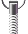 Heavy Duty Steel Pull Ring Pin 1/4 20 Thread.155 Inch Diameter Zinc Finished Spring Action Alignment Tool for precise positioning.