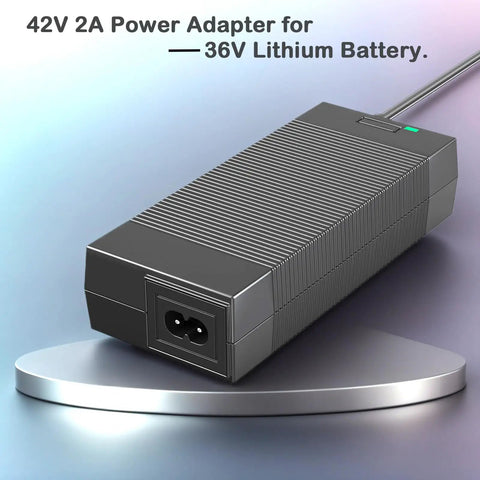 UL Certified 42V 2A Electric Scooter Charger For 36V Lithium Batteries Compatible With Gotrax Jetson Razor Segway Swagtron Bird And More Includes 5.5mm By 2.1mm And 2.5mm DC Connectors For E Scooters And E Bikes