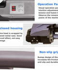 Heavy Duty Cordless Electric Strapping Machine With Dual 5000 Mah Batteries Automatic Handheld Banding Tool For Pet Pp Strap Packing Warehouse Operations control panel and non-slip grip