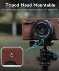Sony Alpha A6400 A6300 Camera Case Kit With Soft Silicone Body Cover And Grip LCD Screen Protector tripod mountable