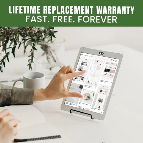 Hand using a tablet displaying design ideas, showcasing 6 Pack Webcam Cover Slides For Laptop And Phone Ultra Slim Botanical Plant Camera Privacy Blockers.