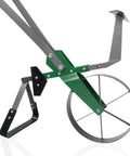 High Wheel Garden Cultivator with Self Cleaning Steel Wheel Hoe and Modular Plow in heavy duty steel for gardening
