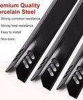 15 Inch Porcelain Grill Heat Shields Replacement Set For Backyard Barbecue Grills Fits DGF510SBP DGF493BNP close-up view