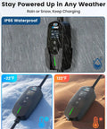 Level 2 EV Charger 24A 240V With 25Ft Cable NEMA 10-30P J1772 non-Tesla ready, in rain, snow, and heat conditions.