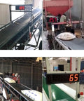 Hella Relentless Dual Laser Digital Counter Meter With Big LED Screen And 20 Meter Tracking Range That Tallies Up To 999999 Pieces Quick And Easy For Production Lines And Workshop Jobs With Zero Sweat Needed Ever displaying counts on conveyor belts.