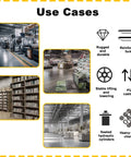 Use cases of Built Tough Hydraulic Material Lift And Foldable Winch Stacker in warehouses and storage areas.