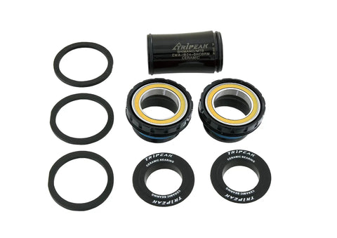 Ceramic Bearings Bottom Bracket for 24mm Cranks, Threaded BSA ITA 68 or 73mm Shell, road and MTB Hollowtech II ready set