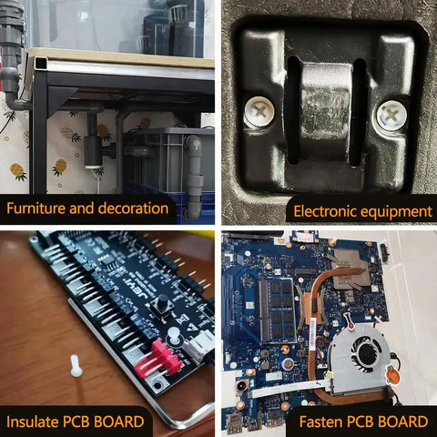 Knockout 1250 Piece White Nylon Phillips Bolt And Nut Assortment Kit For Smooth Pcb Wiring Featuring Tough As Nails M2 Through M6 Metric Threads And Flush Heads in use on PCB boards.