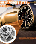 Front Wheel Hub And Bearing Assembly Set That Fits Jetta GTI Passat Beetle Tiguan Audi A3 Quattro Q3 TT With Four Bolt Flange Replace OE 513253 And 1K0498621 2 Piece Pack