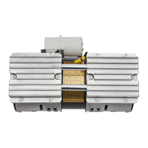 Industrial Oil Free Piston Vacuum Pump Air Compressor 370W Double Cylinder Heavy Duty Airless Design Up To 8 Bar High Pressure With Filter For Reliable Suction And Compression Great Performance