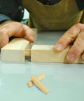 Inserting 500 Piece Round Fluted Wood Dowel Pins With Beveled Ends For Furniture Making And Woodworking Projects Wooden Shaft Connectors