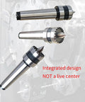 MT2 Wood Lathe Crown Drive Center with 1 inch crown teeth, Morse Taper 2 shank, shown from multiple angles on machinery.