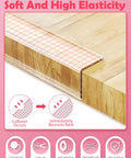 Clear Baby Proofing Edge Protectors And Soft Corner Guards Toddler Ready Furniture Cushion Strips Strong Adhesive Transparent Padding on wood table edge.