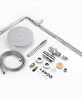 Retrofit Rain Shower System With 9 Inch Rain Shower Head 2.5 GPM Chrome Finish No Fuss DIY Install At Your Current Showerhead Location